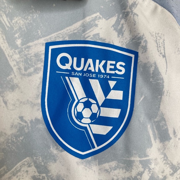 Men's San Jose Earthquakes adidas Light Blue 2021 Primeblue Size Large - Picture 2 of 7